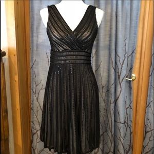 Decode 1.8 2 black sequin party dress empire